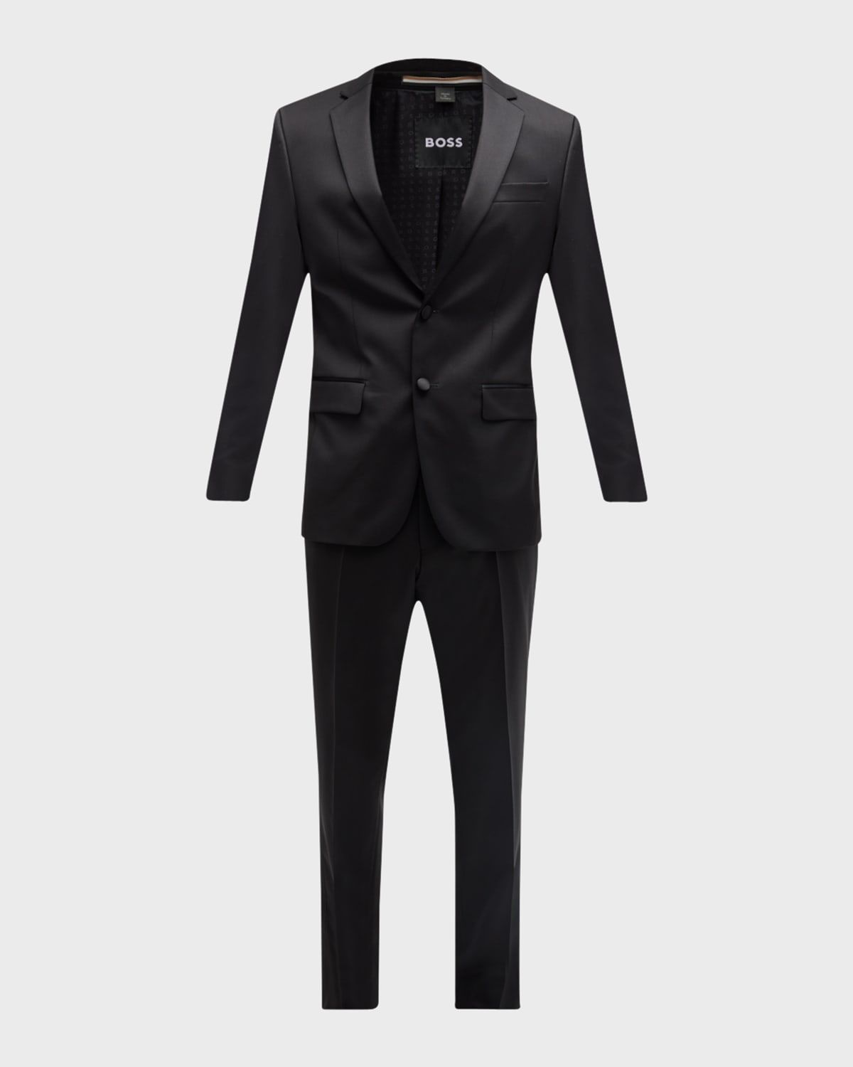 Men & apos;s Halven Gentry Satin Lapel Wool Two-Piece Tuxedo