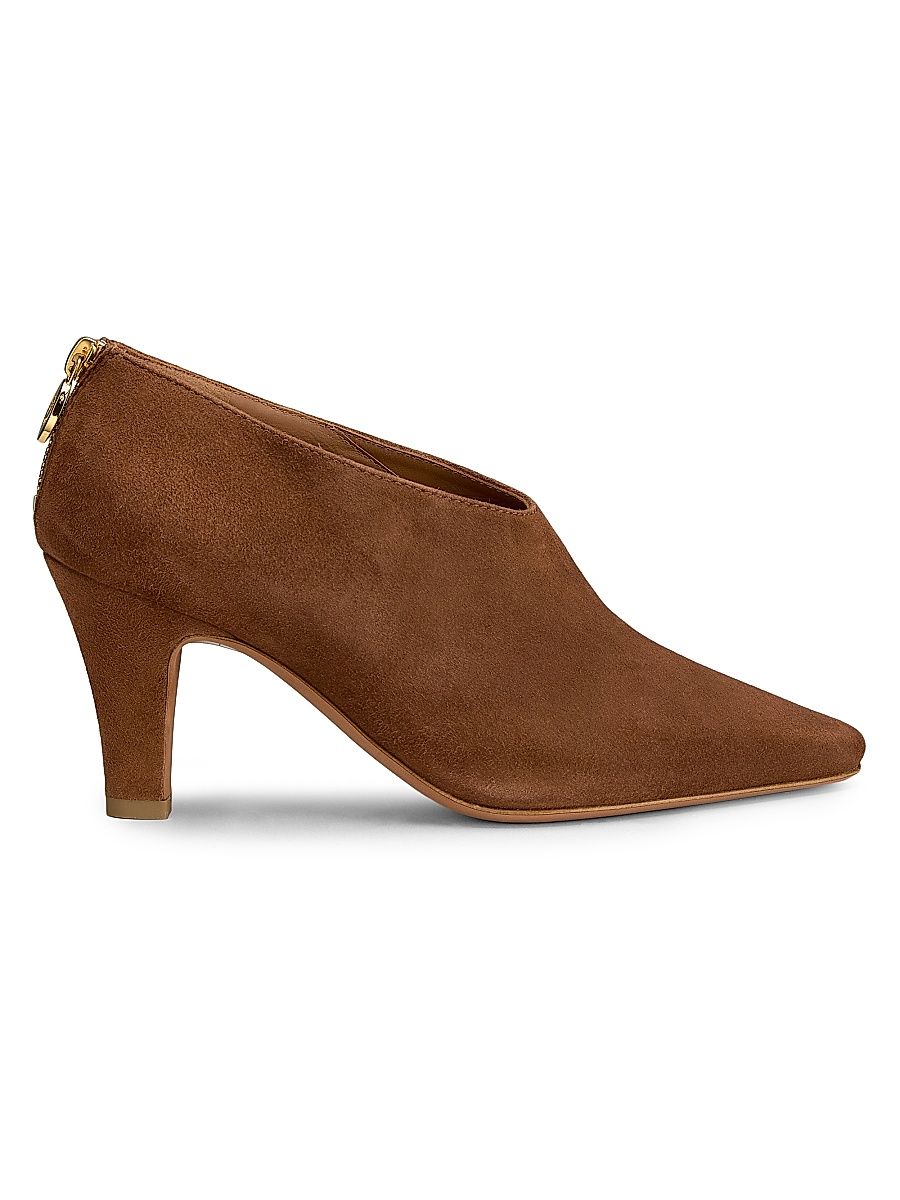 Women's Muse Suede Ankle Booties - Hide - Size 11