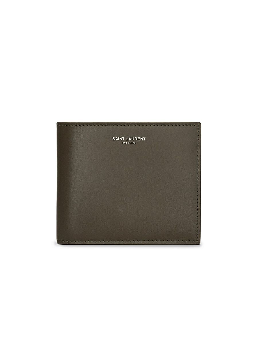 Men's East/West Wallet in Smooth Leather - Light Musk