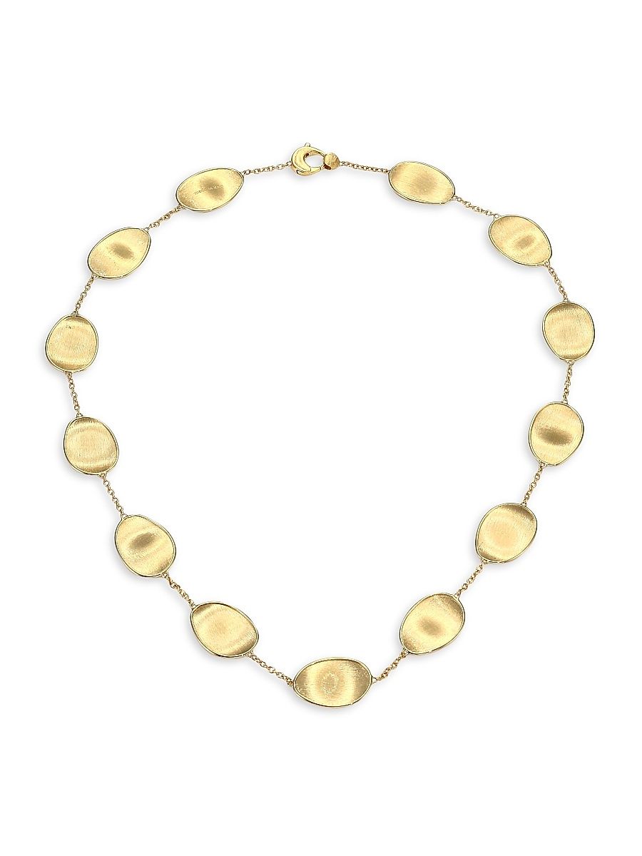 Women's Lunaria 18K Yellow Gold Long Station Necklace - Gold