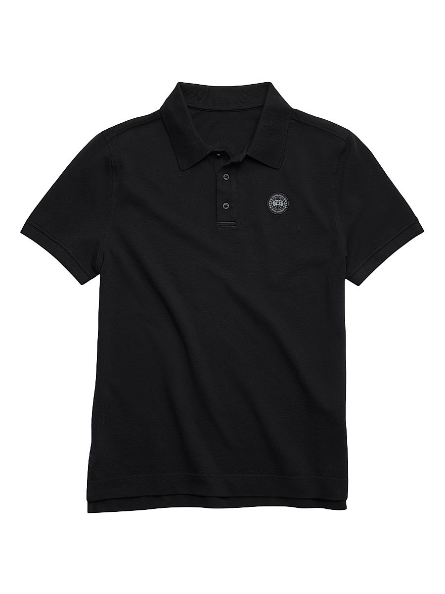 Men's Beckley Cotton Polo Shirt - Black - Size Large