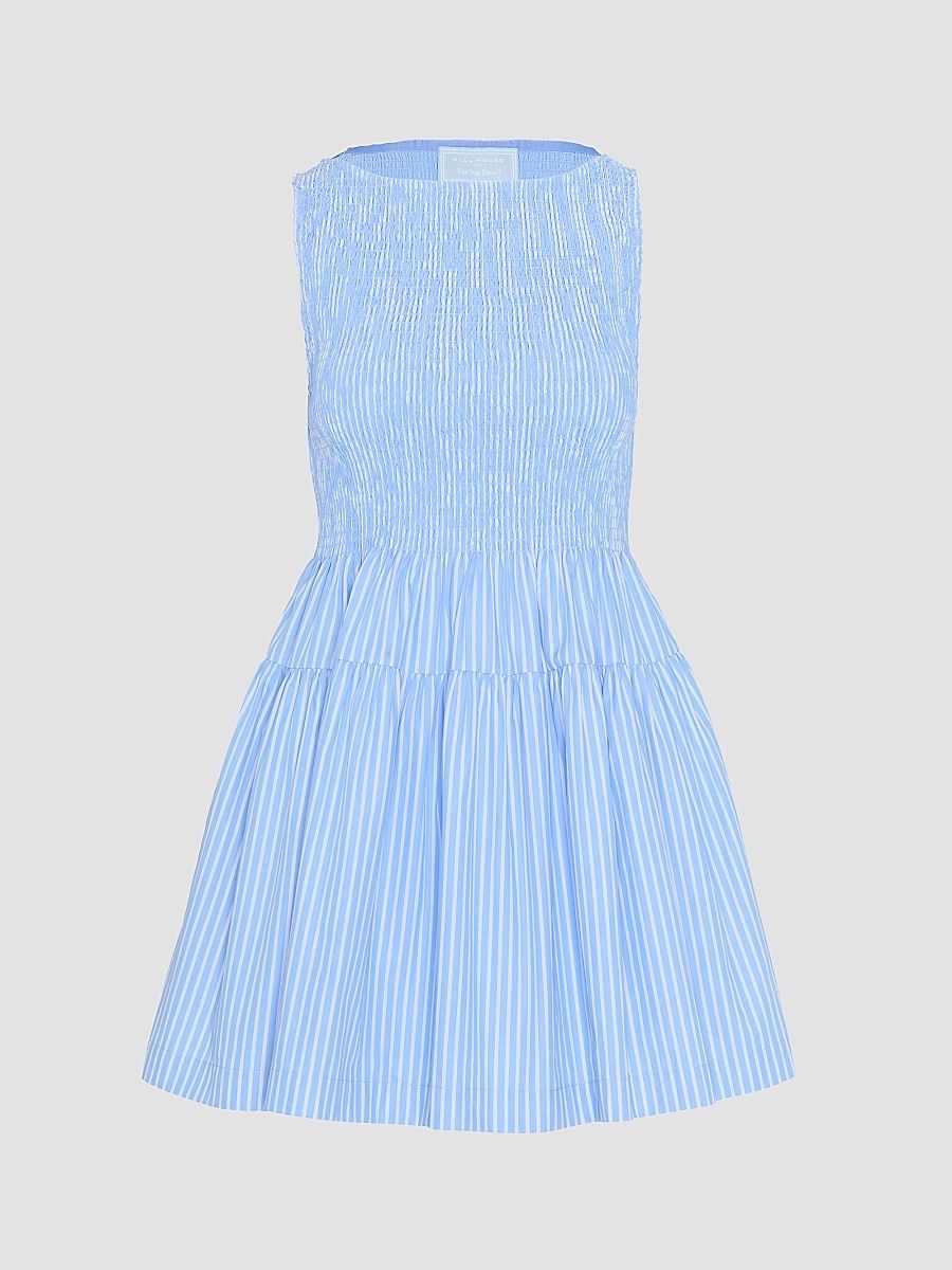Women's The Cosima Mini Nap Dress - Blue Stripe - Size XS
