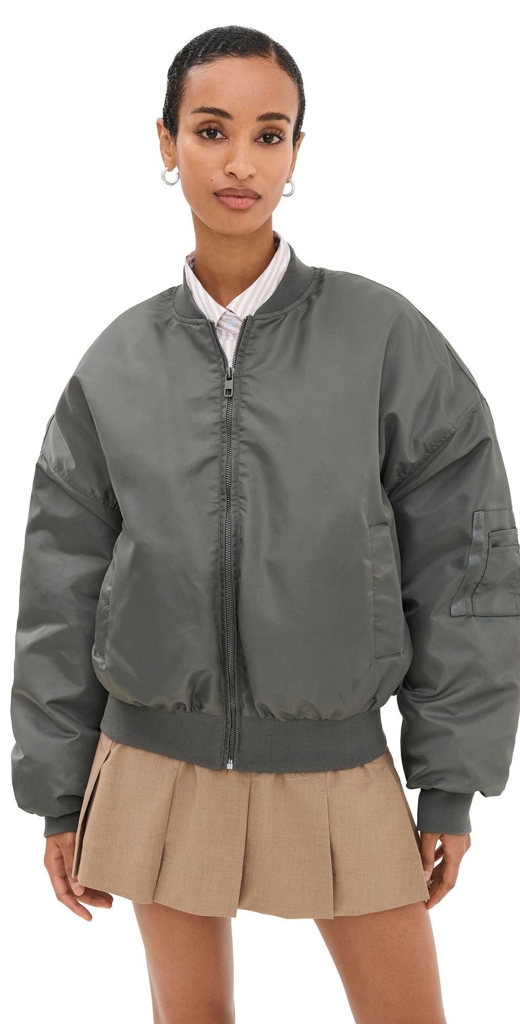 Lioness Essential Bomber Jacket Moss XXL