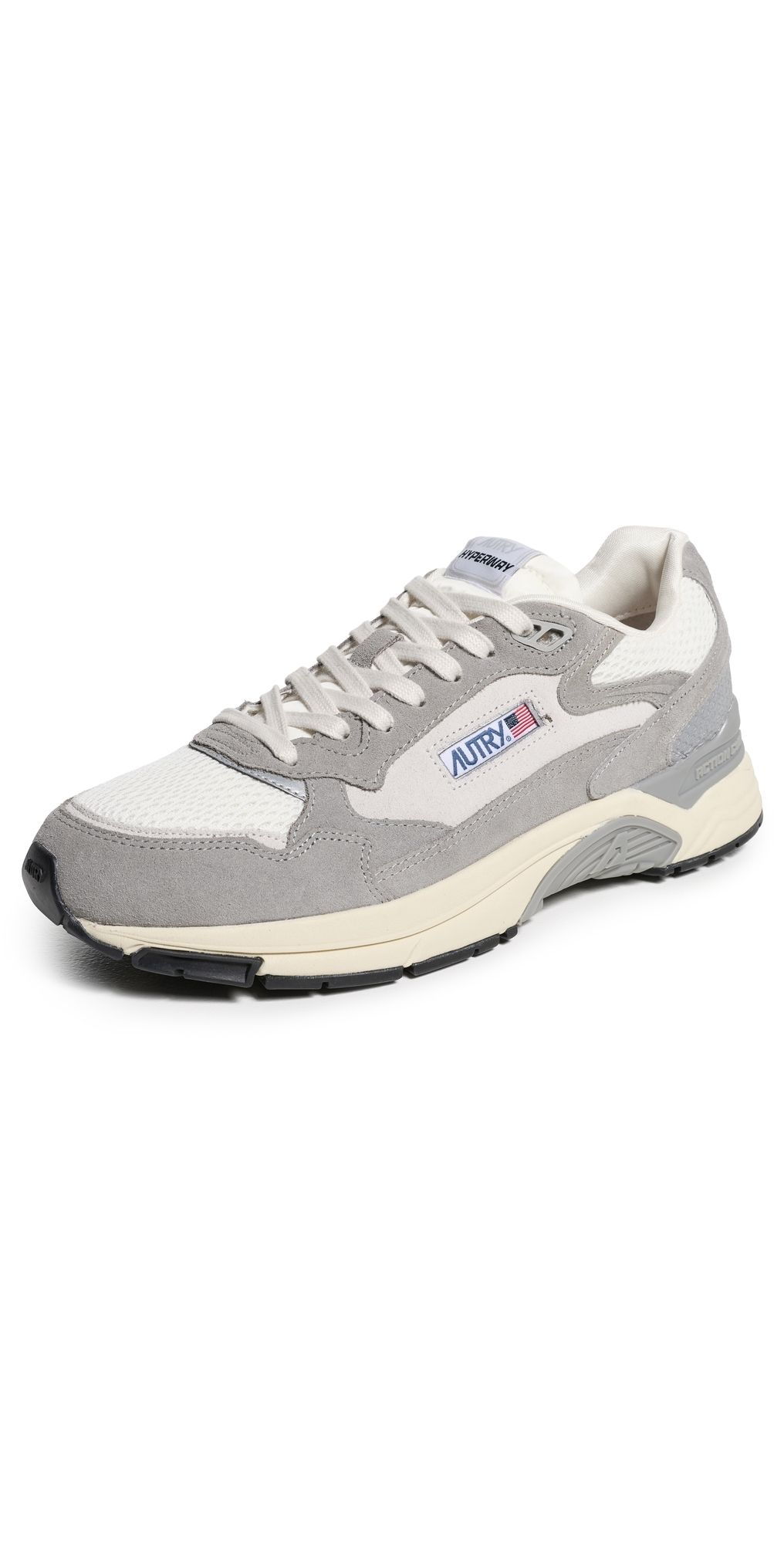 Autry Hyperway Low Man Suede Mesh Sneakers Suede/Mesh Plumb/Silver 40