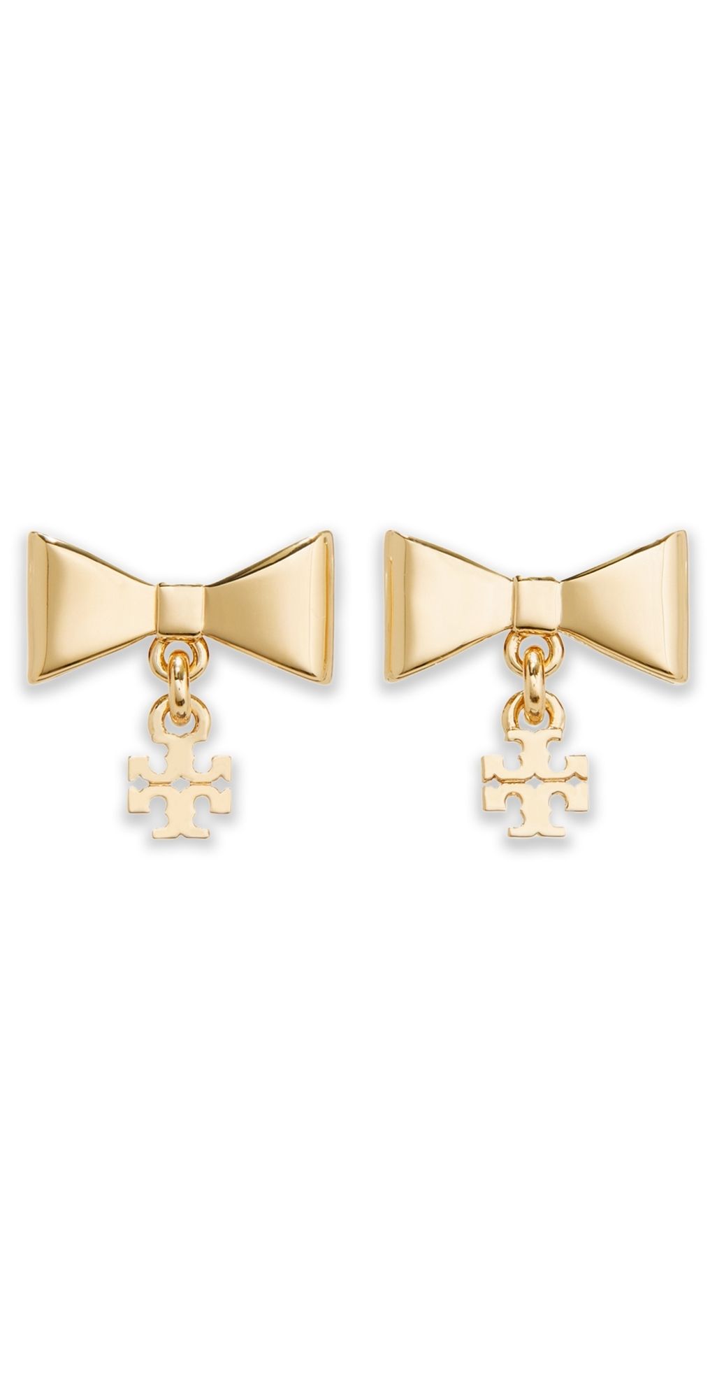 Tory Burch Curiosity Bow Earrings Tory Gold One Size