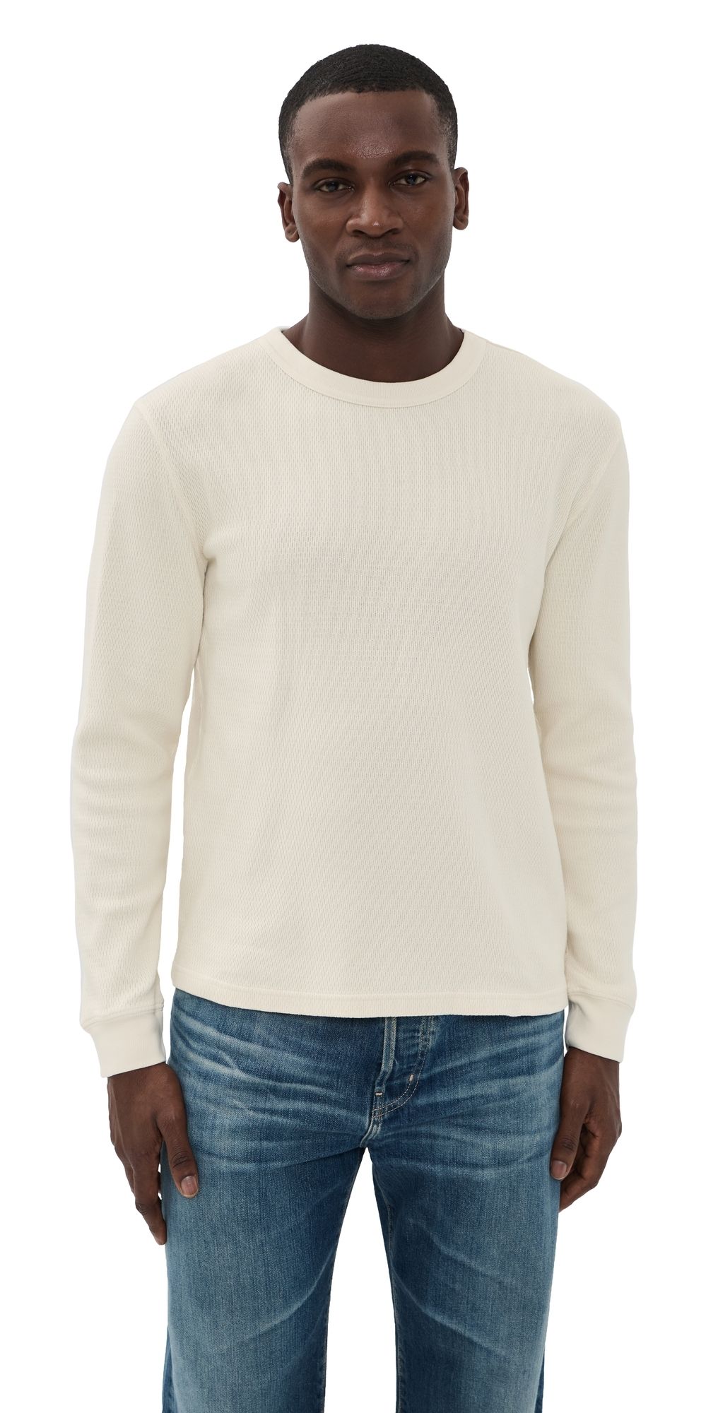 Citizens of Humanity Waffle Crewneck Tee Plaster L