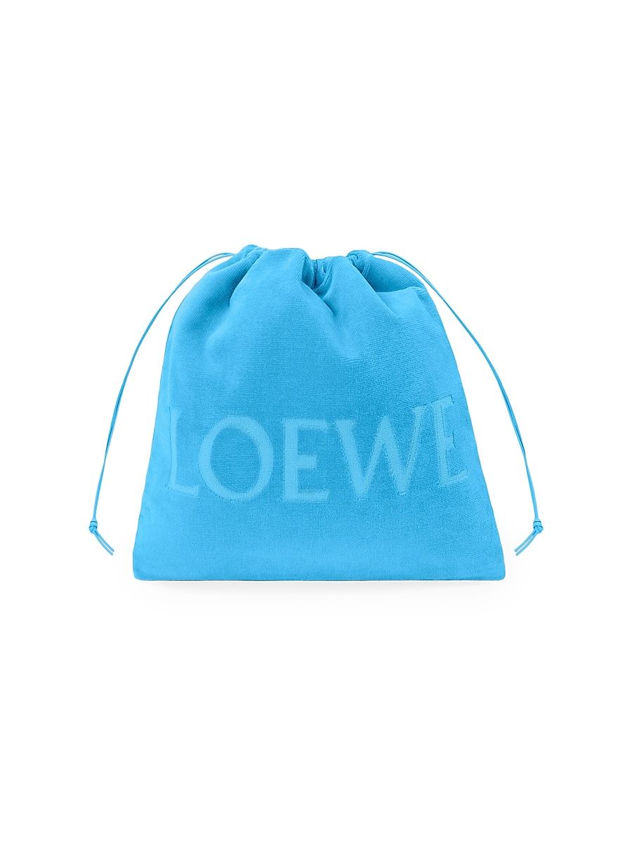 Women's LOEWE x Paula's Ibiza Logo Drawstring Pouch - Light Blue