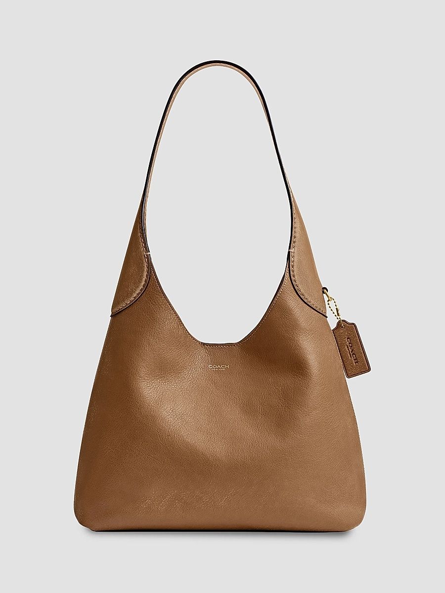 COACH Women's Brooklyn Leather Shoulder Bag - Honey Brown
