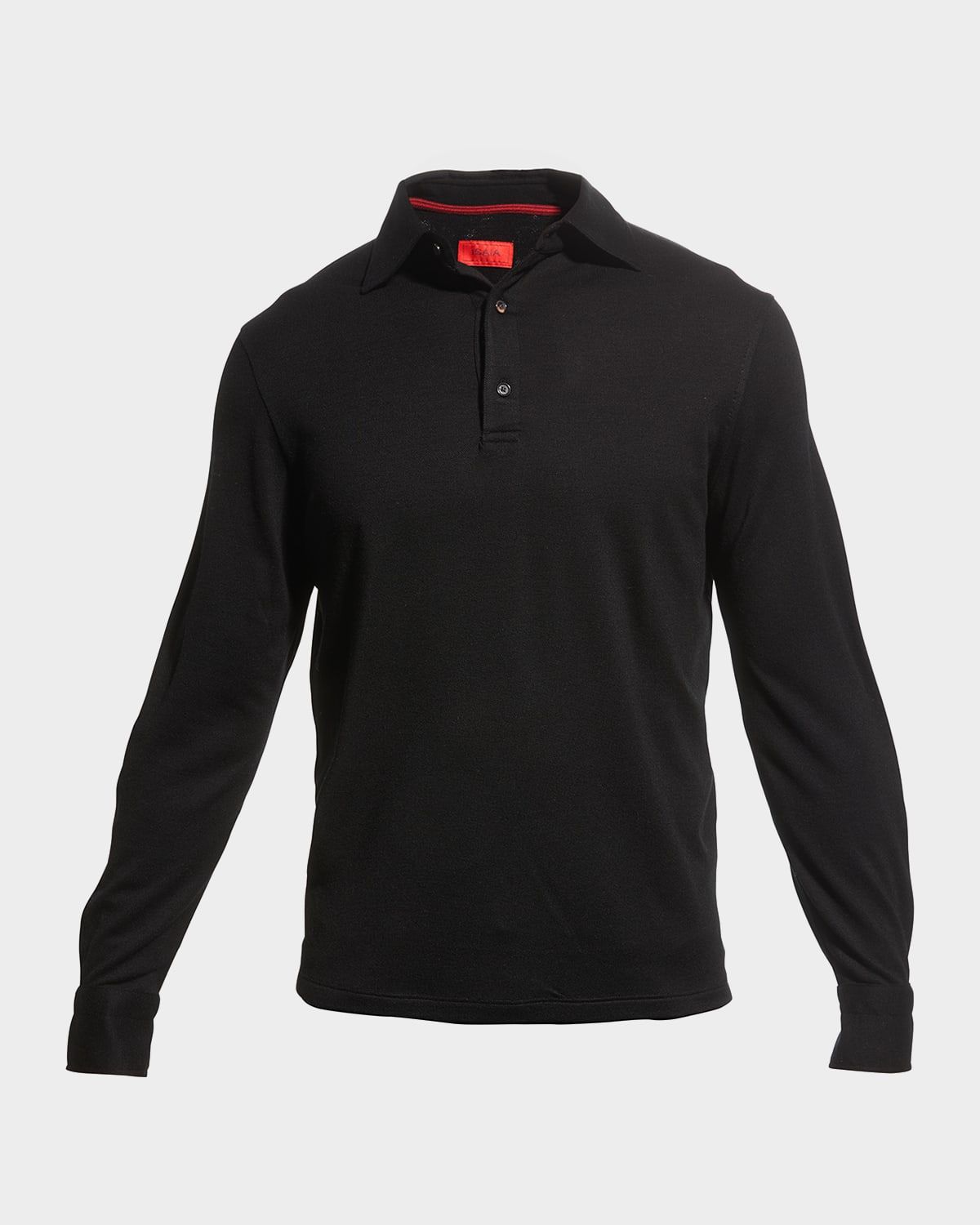 Men & apos;s Wool Evening Polo Shirt