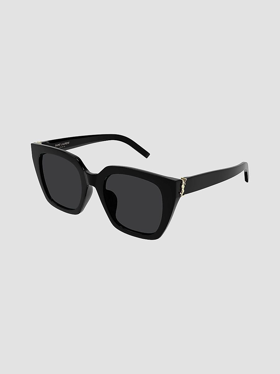 Saint Laurent Women's Monogram Hinge M 51MM Cat-Eye Sunglasses - Dark Grey Black