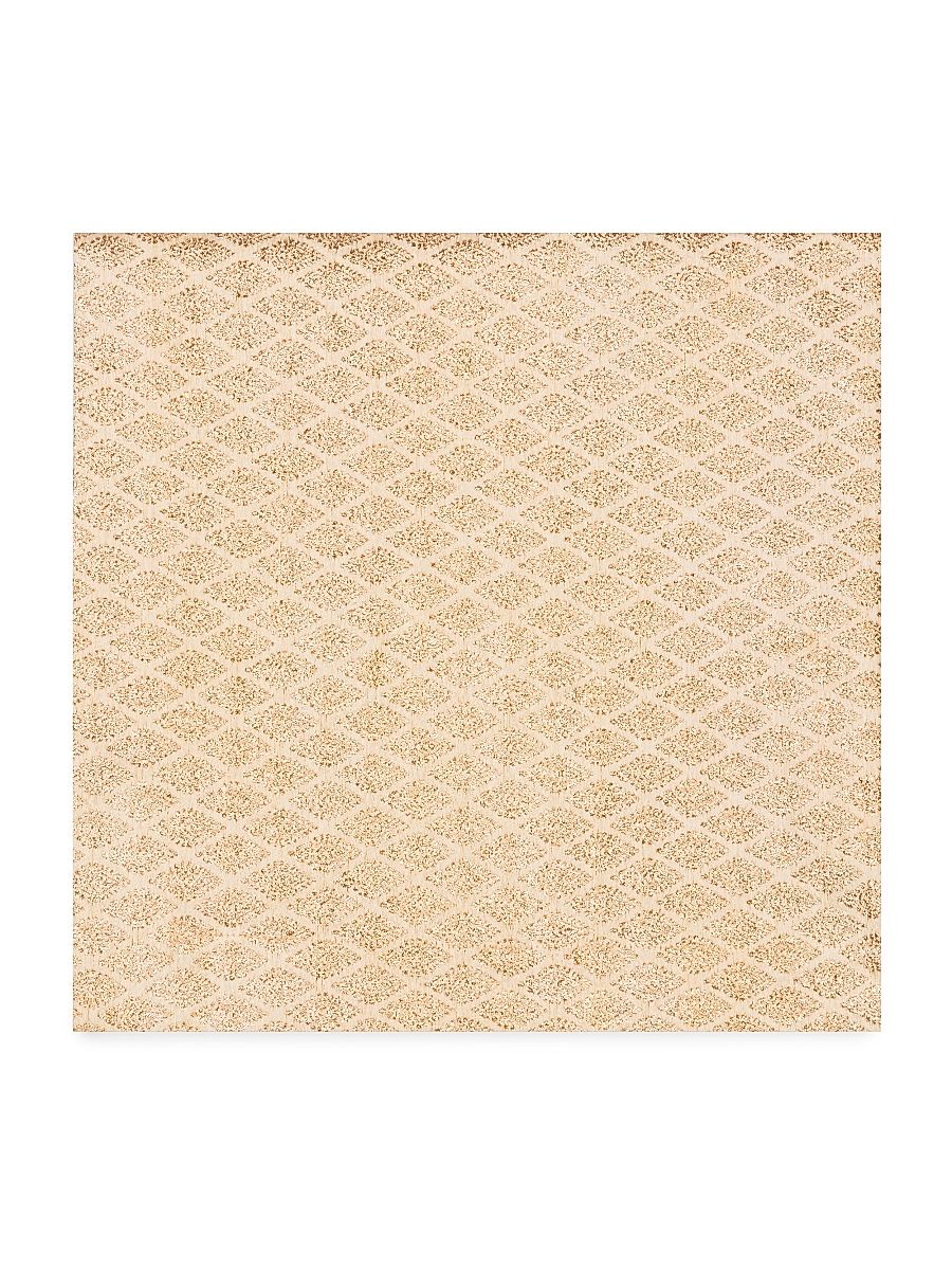 Metallic Modern Chevron Linen Napkin Set of 4 - Gold