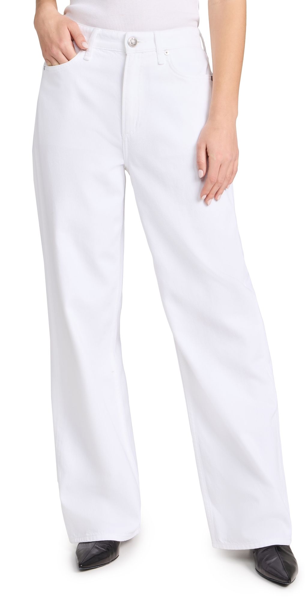 rag & bone Featherweight Logan Jeans Optic White 34