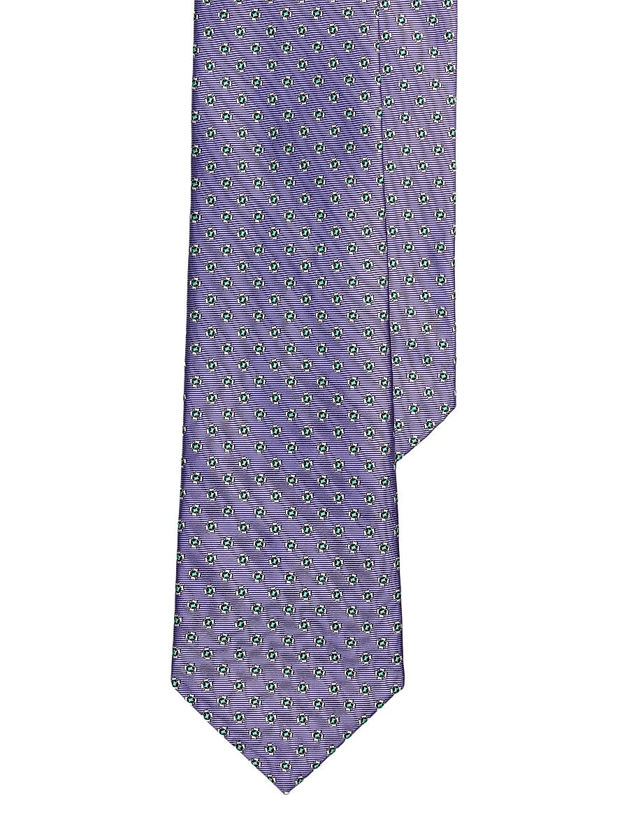 Men's Neat Woven Silk Tie - Purple