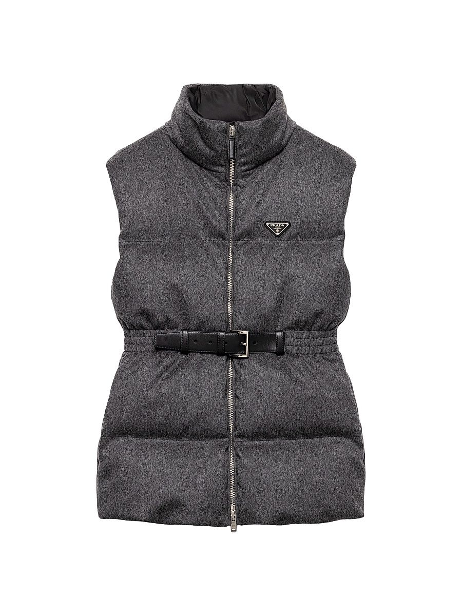 Women's Loden Down Vest - Grey - Size 4