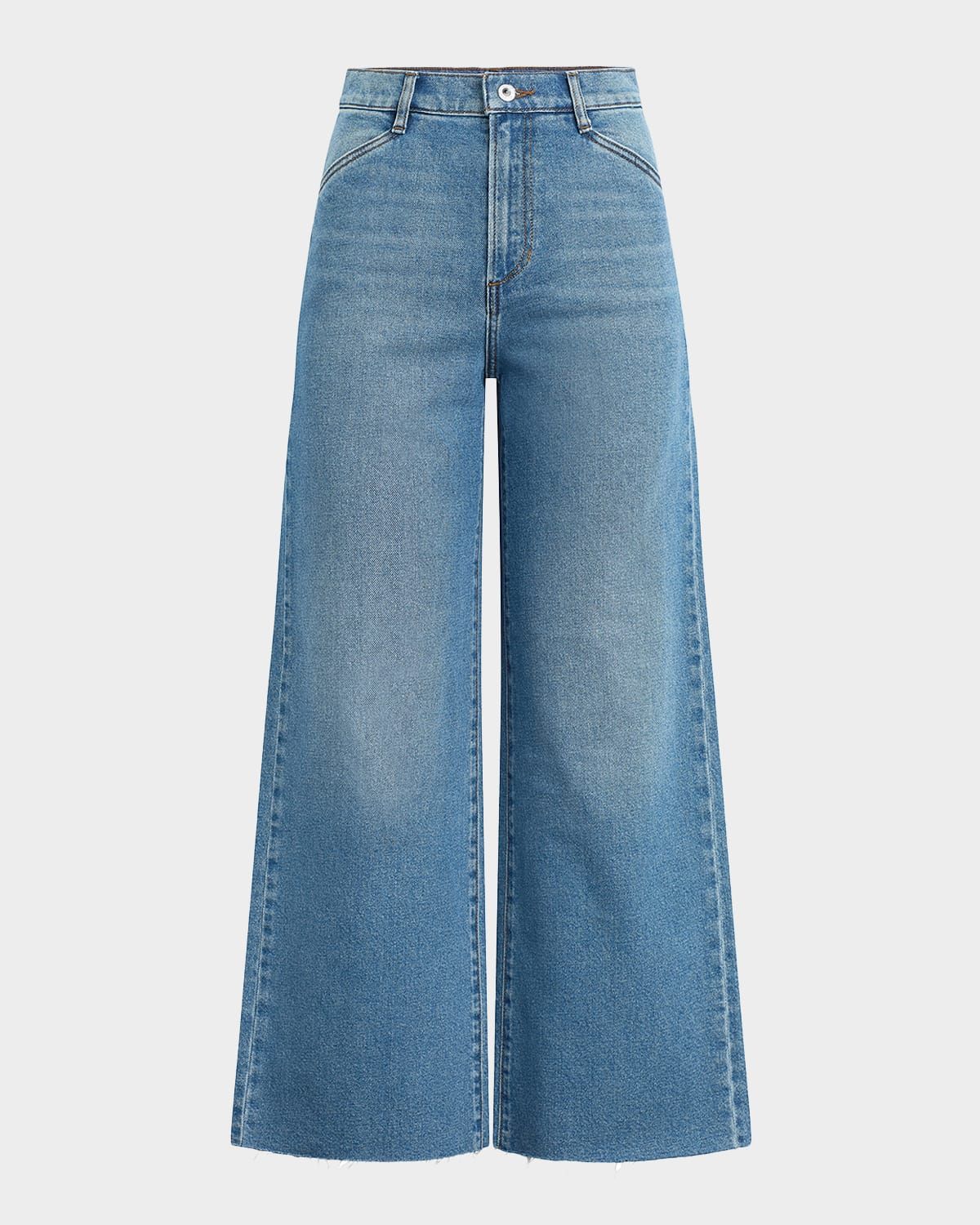 The Mischa Shortie High-Rise Wide-Leg Jeans