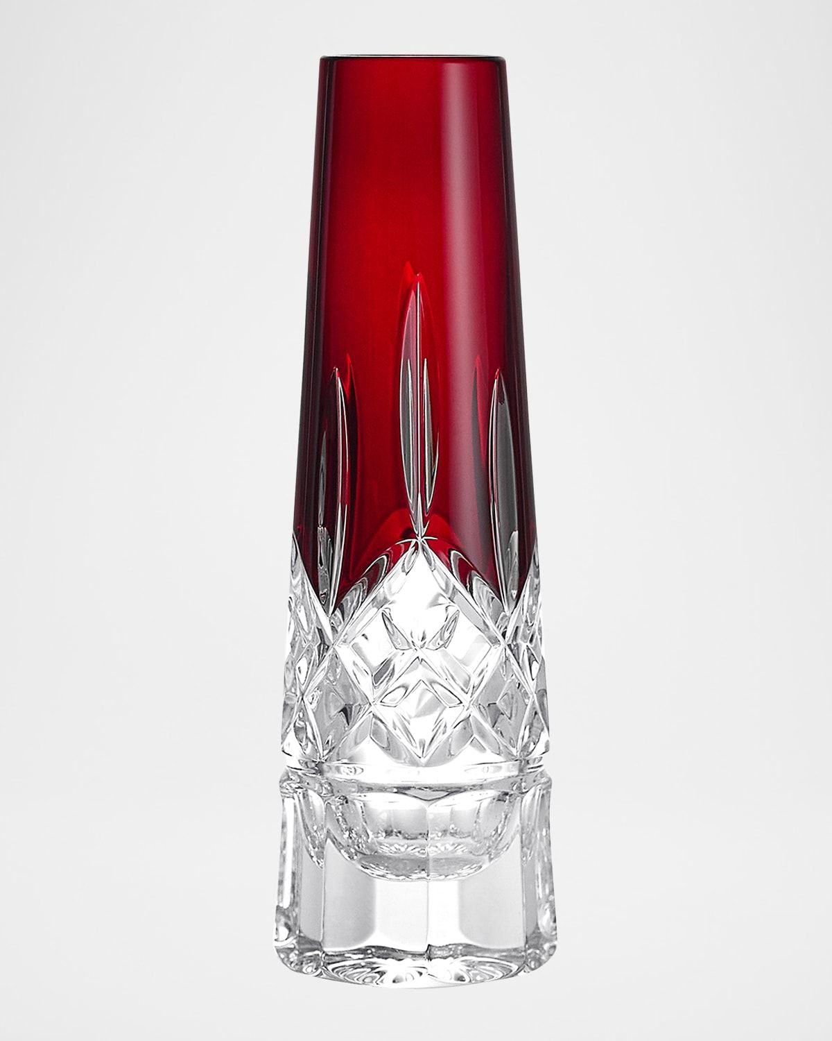 Lismore Red Bud Vase, 7"