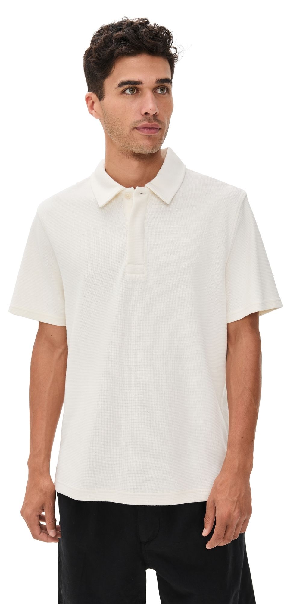 Wax London Mini Texture Shore Polo Ecru XL