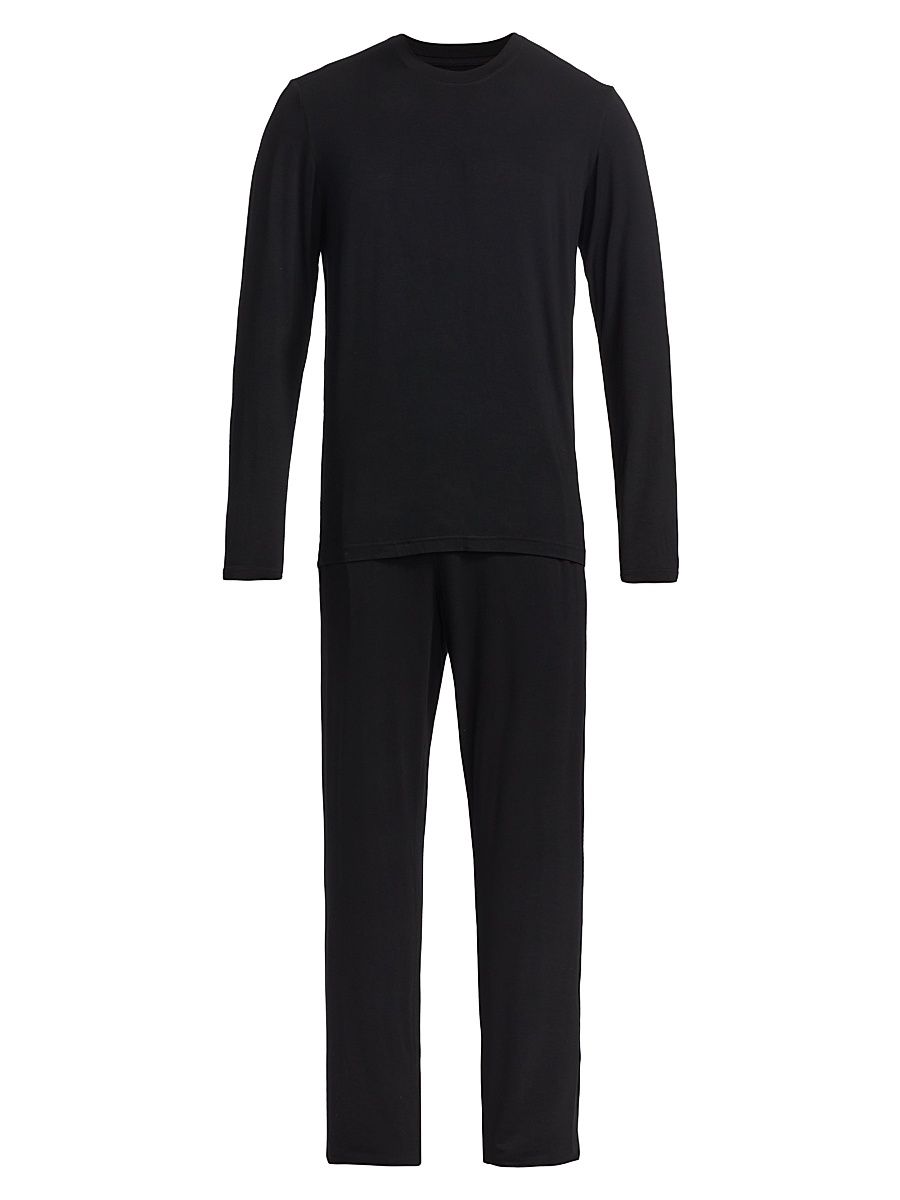 Men's COLLECTION Long-Sleeve Sleep Set - Moonless Night - Size XS