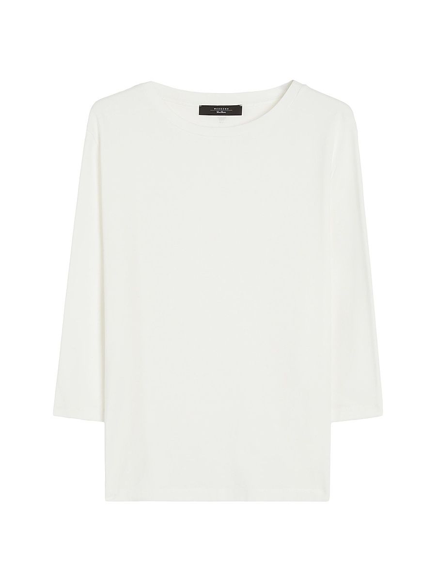 Women's Cotton Jersey T-Shirt - White - Size Large