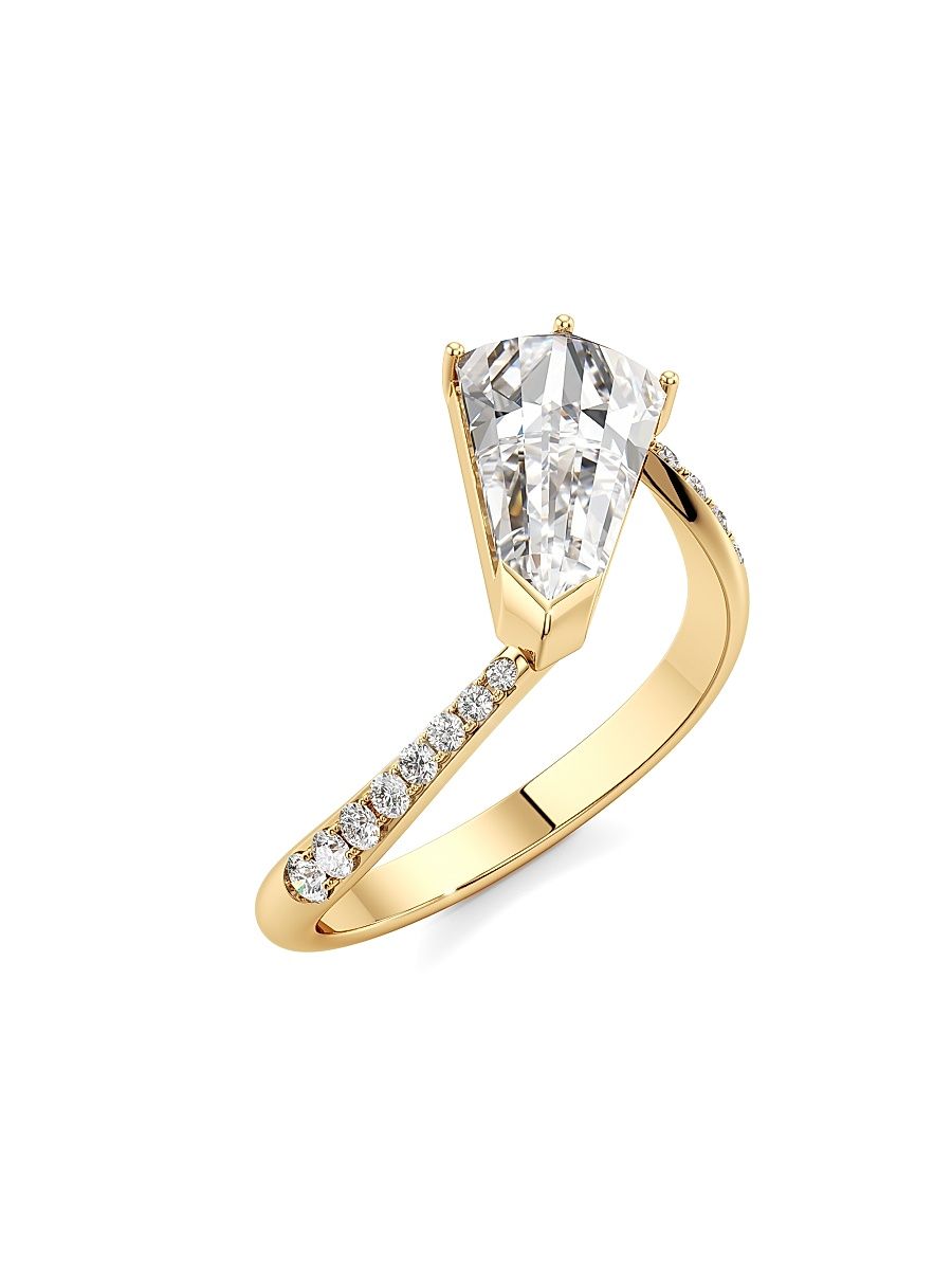 Women's Phoenix Twist 18K Yellow Gold & 1.68 TCW Lab-Grown Diamond Ring - Yellow Gold - Size 5