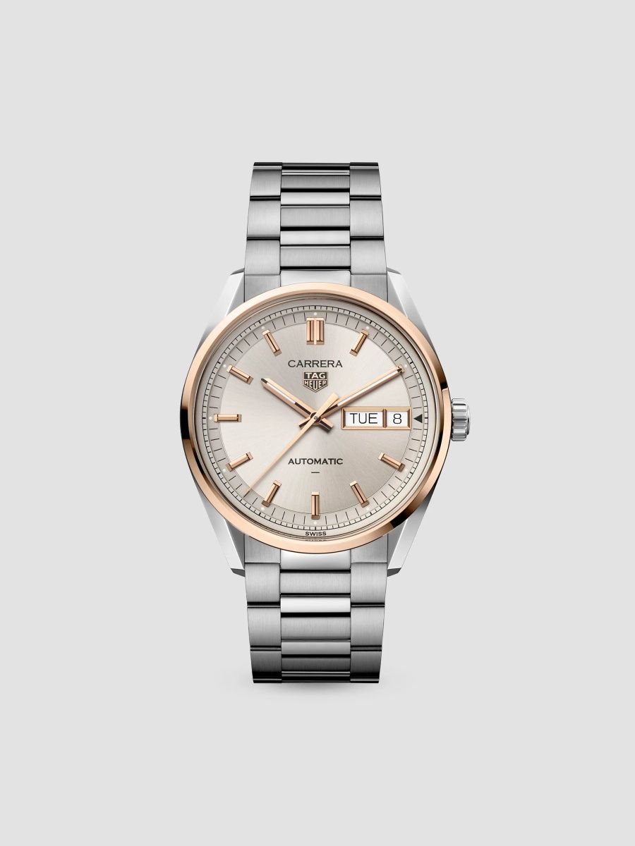 TAG Heuer Women's Carrera Stainless Steel & 18K Rose Gold Bracelet Watch/41MM - Steel