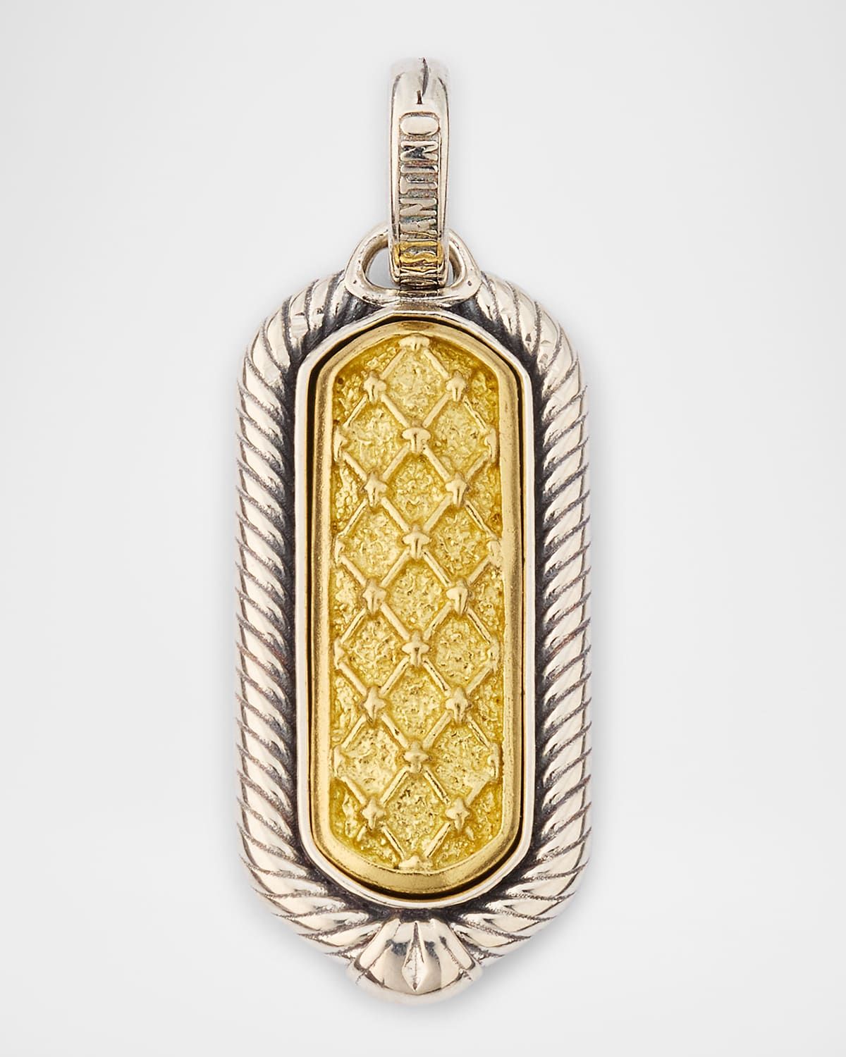 Men & apos;s Kavos Sterling Silver and Bronze Pendant