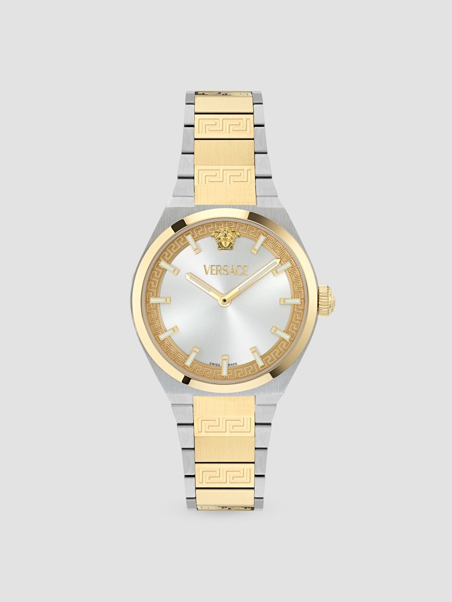 Versace Women's V-Auria Two-Tone IP Stainless Steel Bracelet Watch/35MM - Two Tone