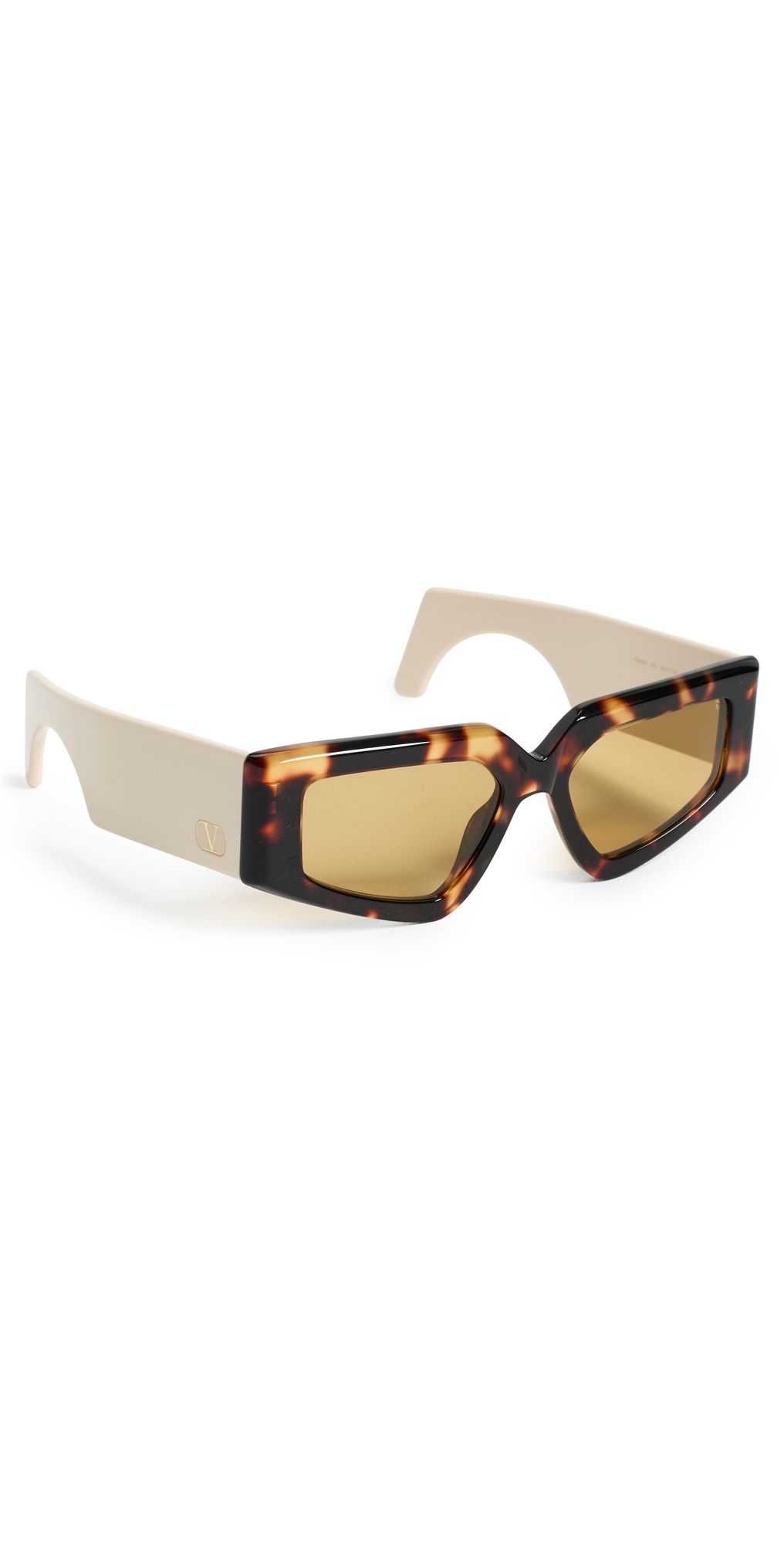 Valentino Ultra Vintage Sunglasses Havana/Ivory/Brown One Size