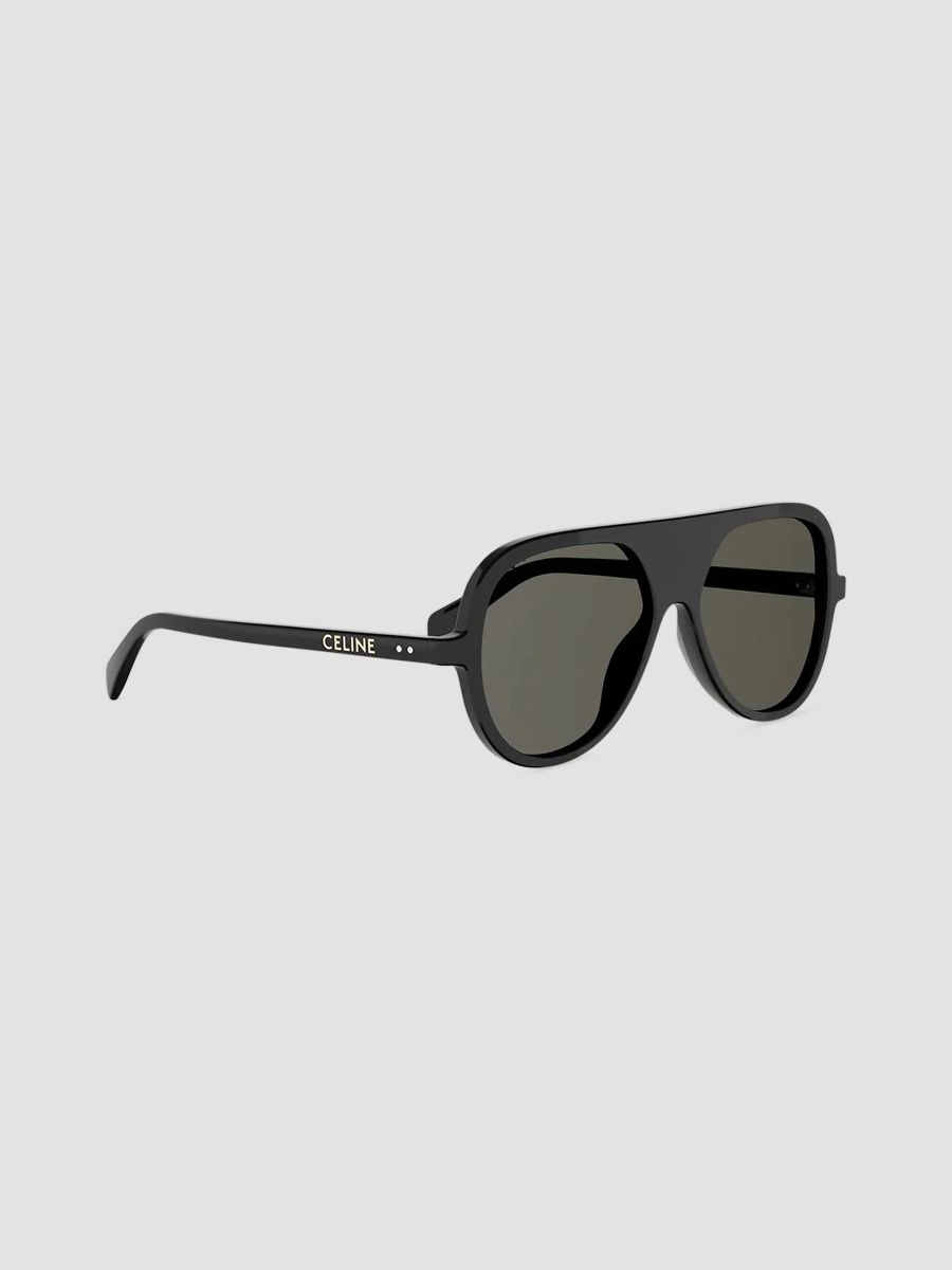 CELINE Men's Défilé Pilot Sunglasses - Black Grey
