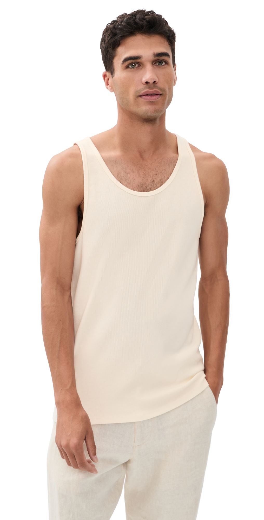 Marine Layer Carter Rib Tank White S