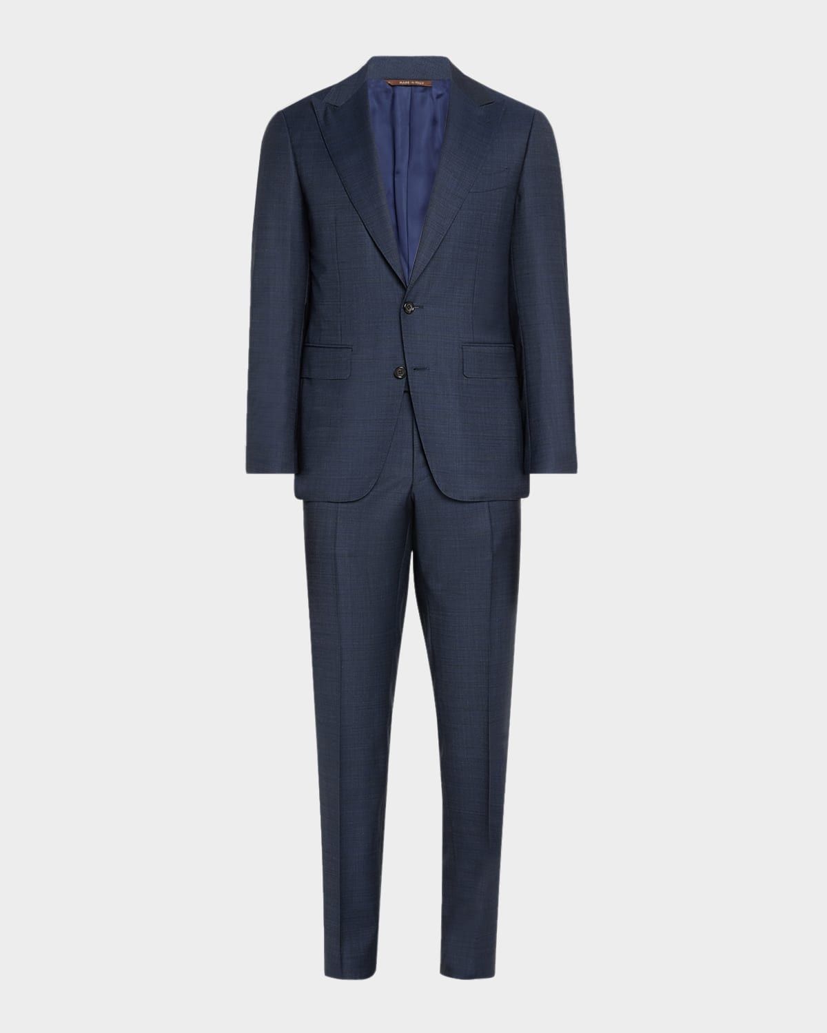 Men & apos;s Heathered Wool Two-Piece Suit