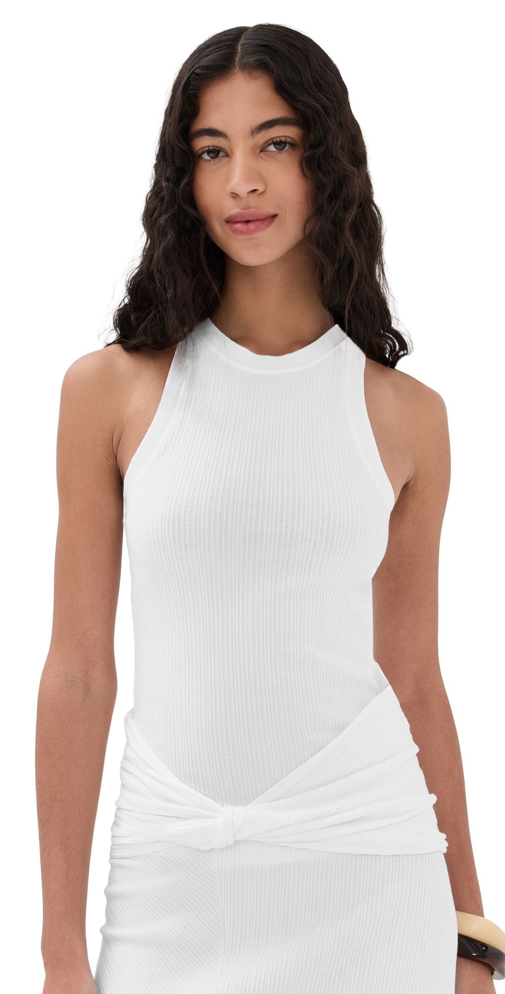 Victoria Beckham Rib Tank White XL