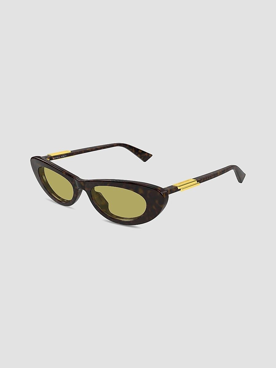 Bottega Veneta Women's Snap Ribbon 51MM Cat-Eye Sunglasses - Brown Green