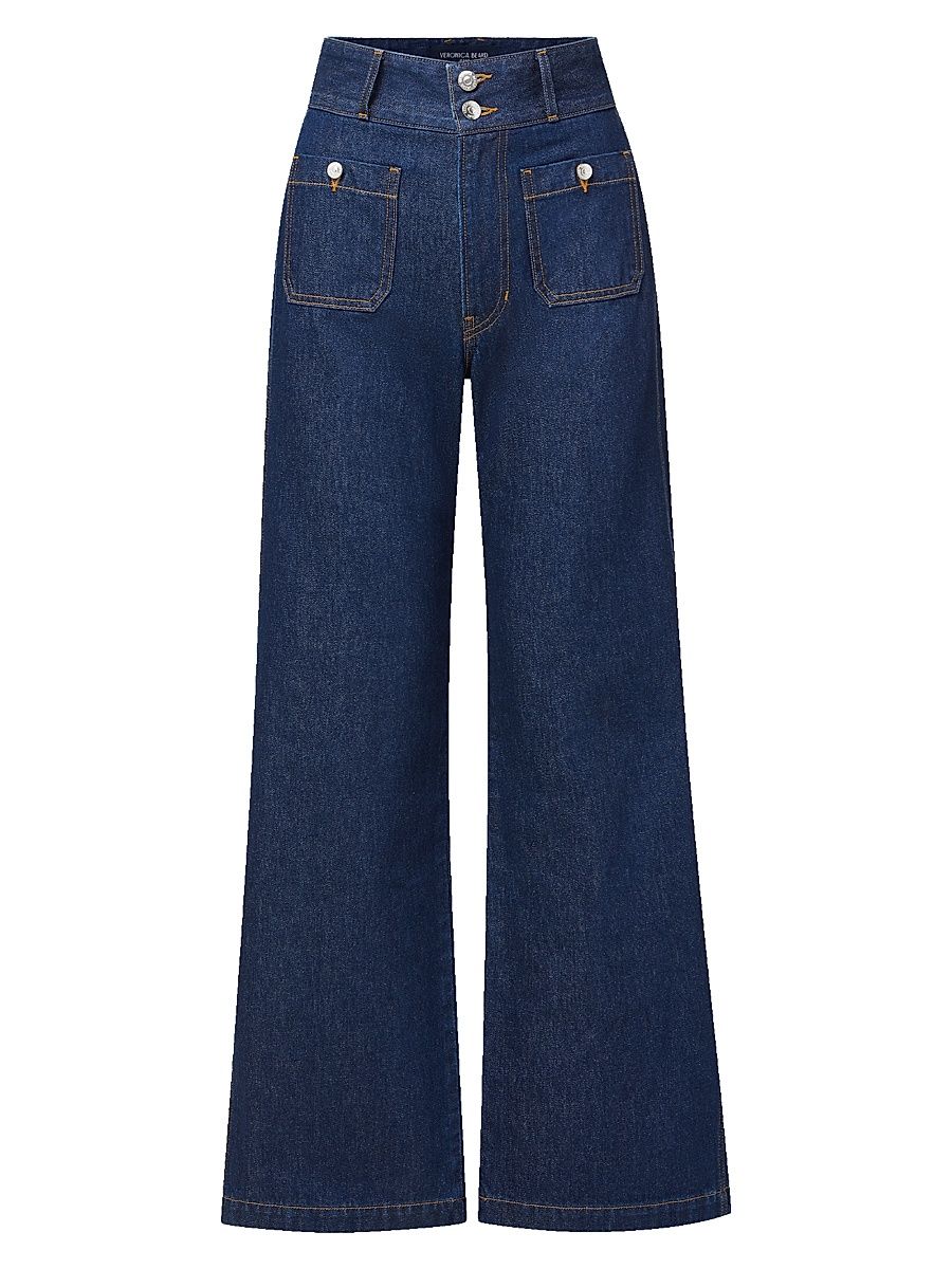 Women's Taylor High-Rise Wide-Leg Jeans - Indigo Rinse - Size 29