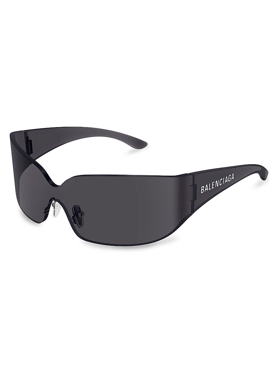 Men's Mono Mask 99MM Rectangular Sunglasses - Grey