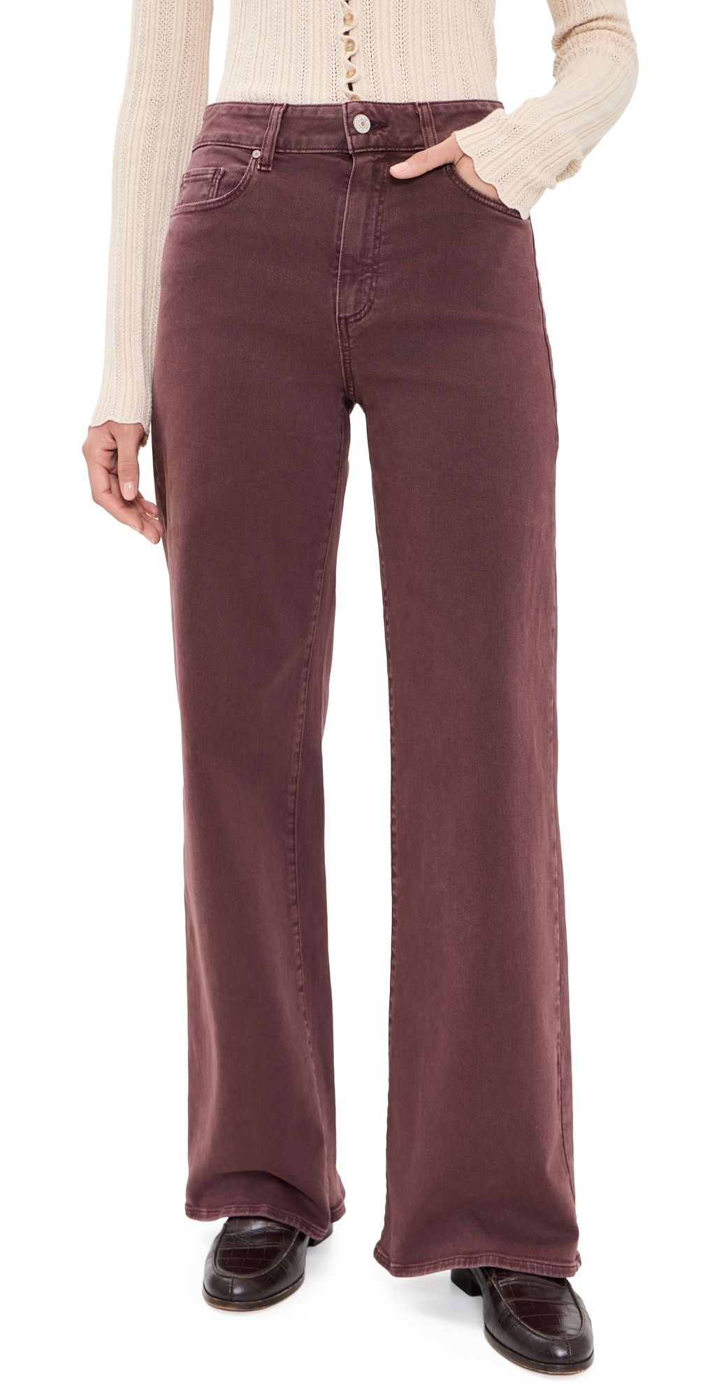 PAIGE Anessa Jeans 31 Vintage Wild Mulberry 29