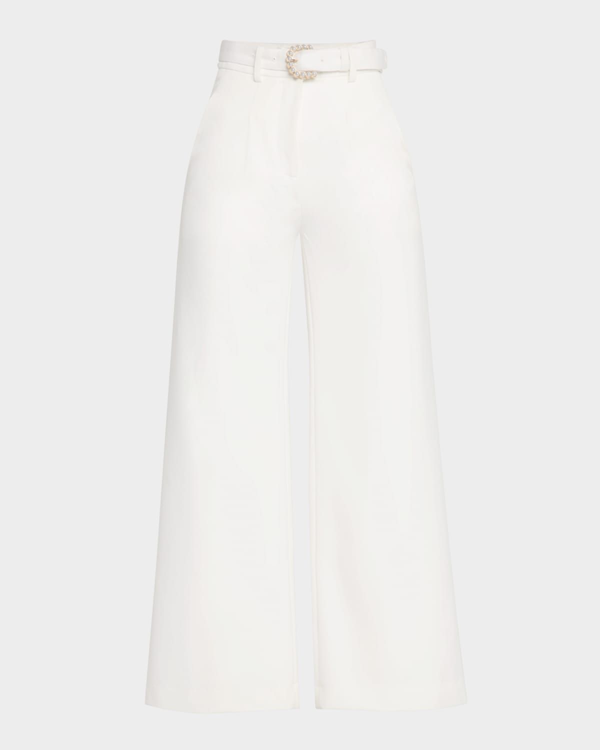 Alexia Belted Wide-Leg Pants