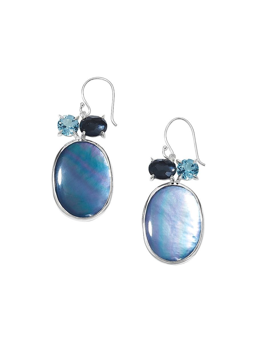 Women's Luce Sterling Silver & Multi-Stone Drop Earrings - Blue