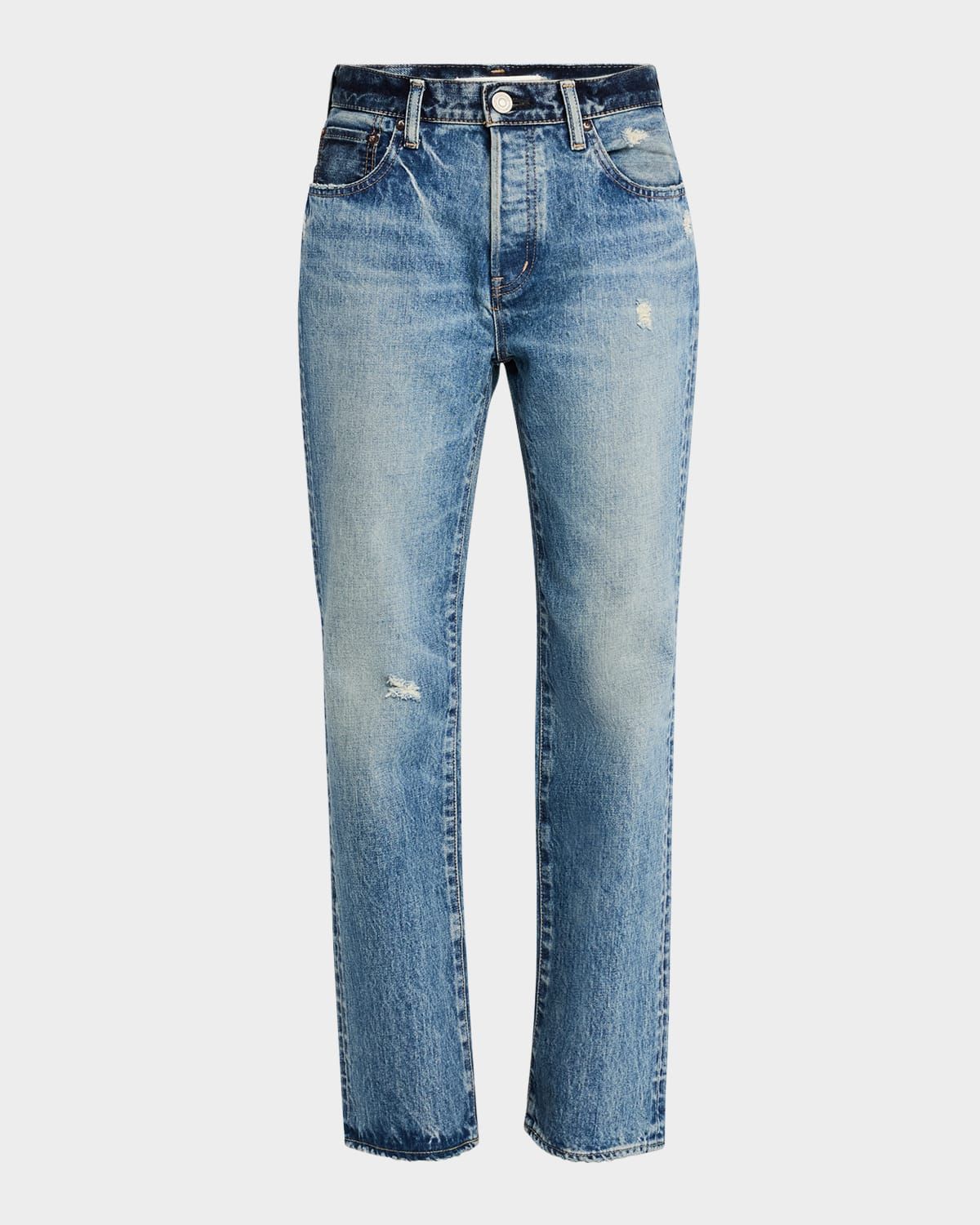 Micanopy Distressed Straight Jeans