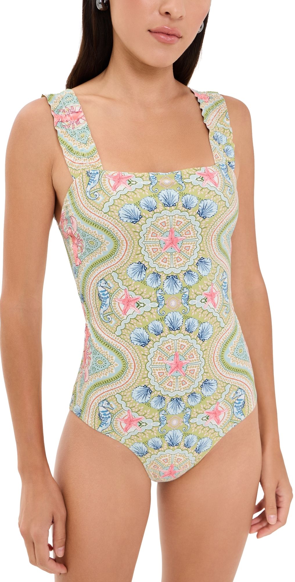 Hill House Home The Teagan One-Piece Swimsuit Sea Creatures M