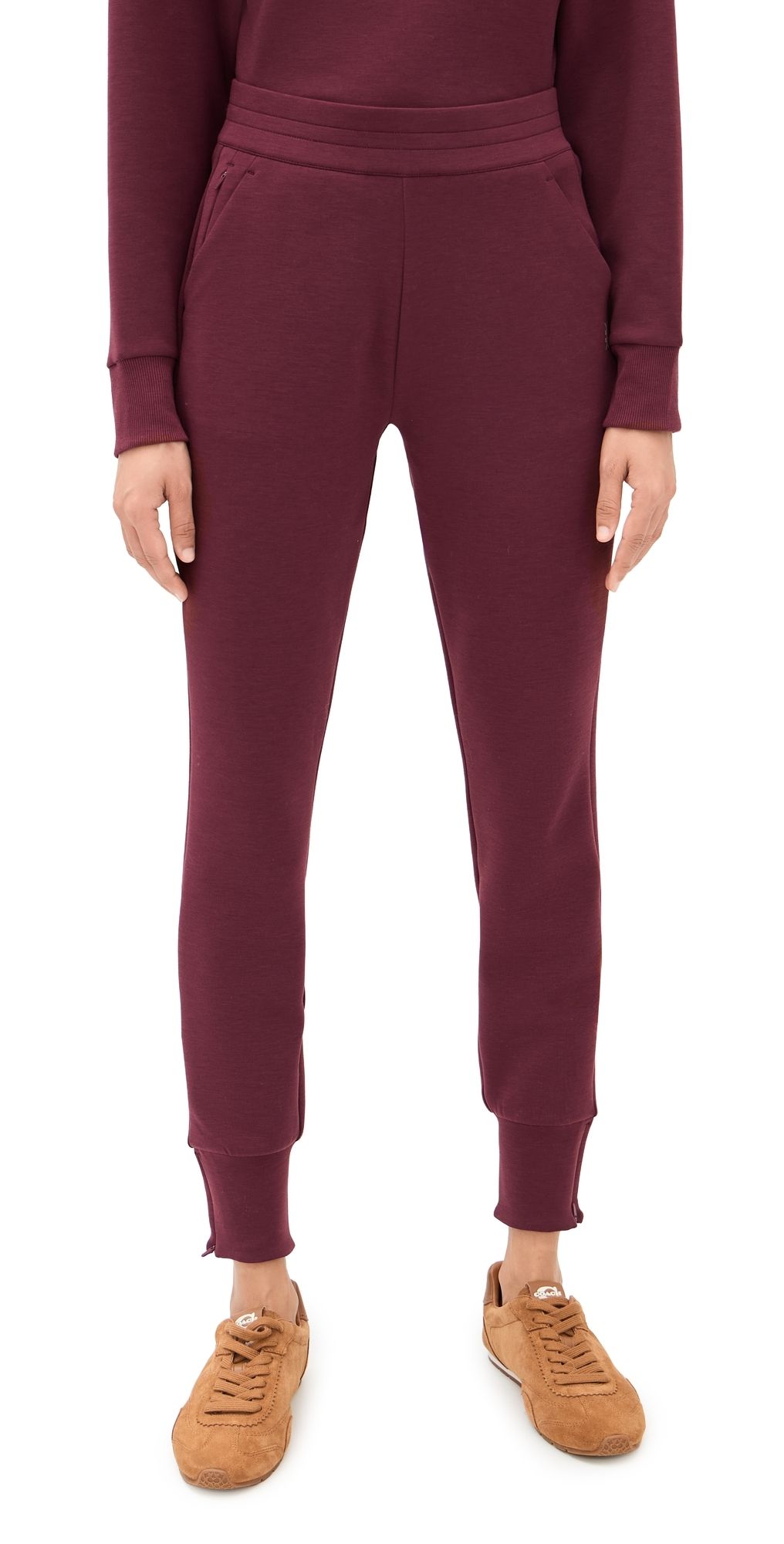 Rhone Dreamglow Taper Leg Pants Bordeaux Red XS