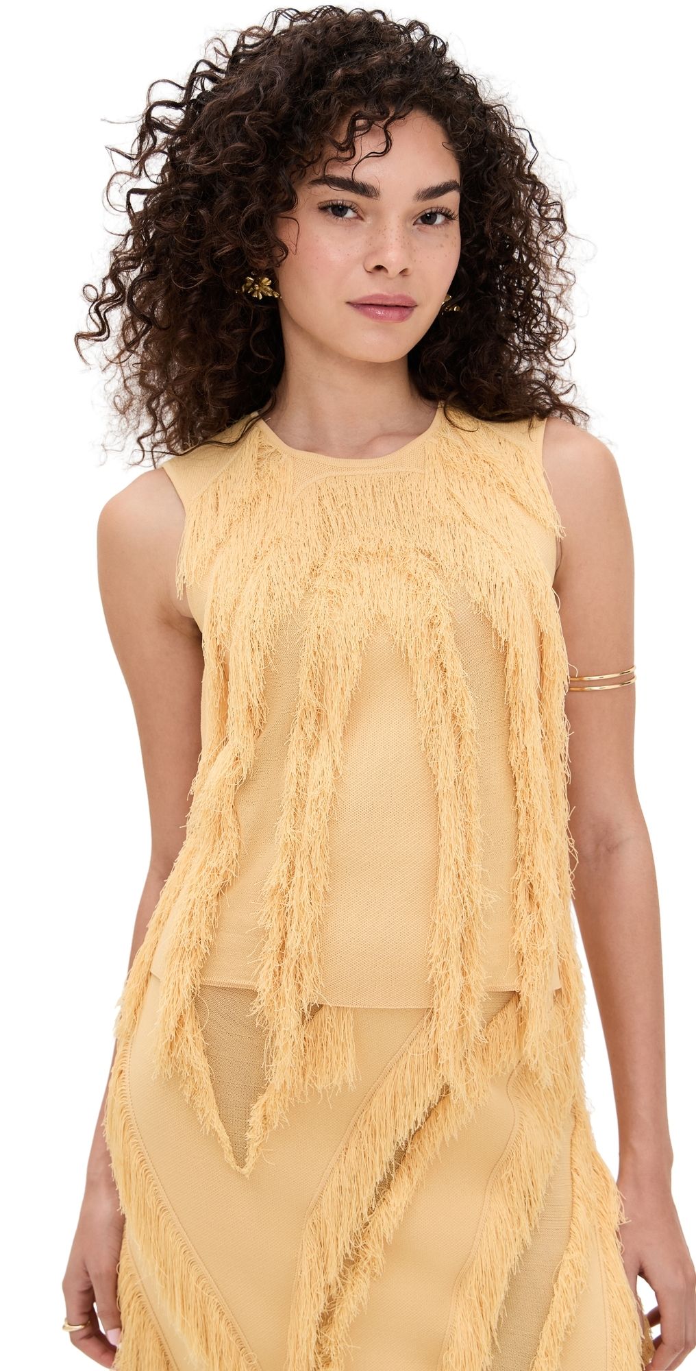 Ulla Johnson Bonnie Sleeveless Knit Top Goldfinch M