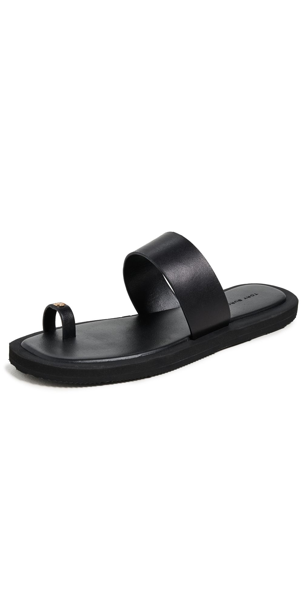 Tory Burch Toe Ring Flip Flops Perfect Black / Perfect Black 10