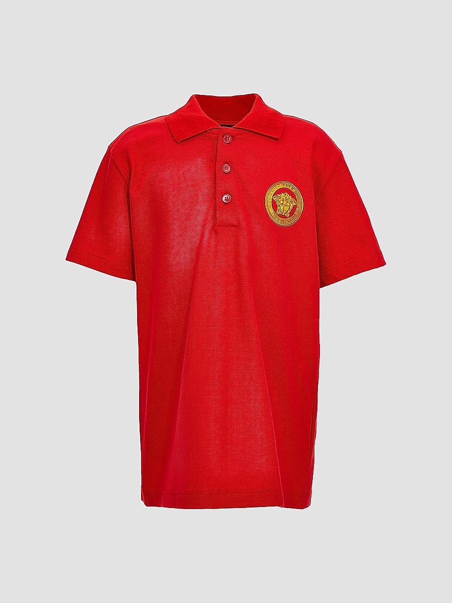 Versace Boy's Little Boy's & Boy's Medusa Piqué Polo Shirt - Red - Size 8