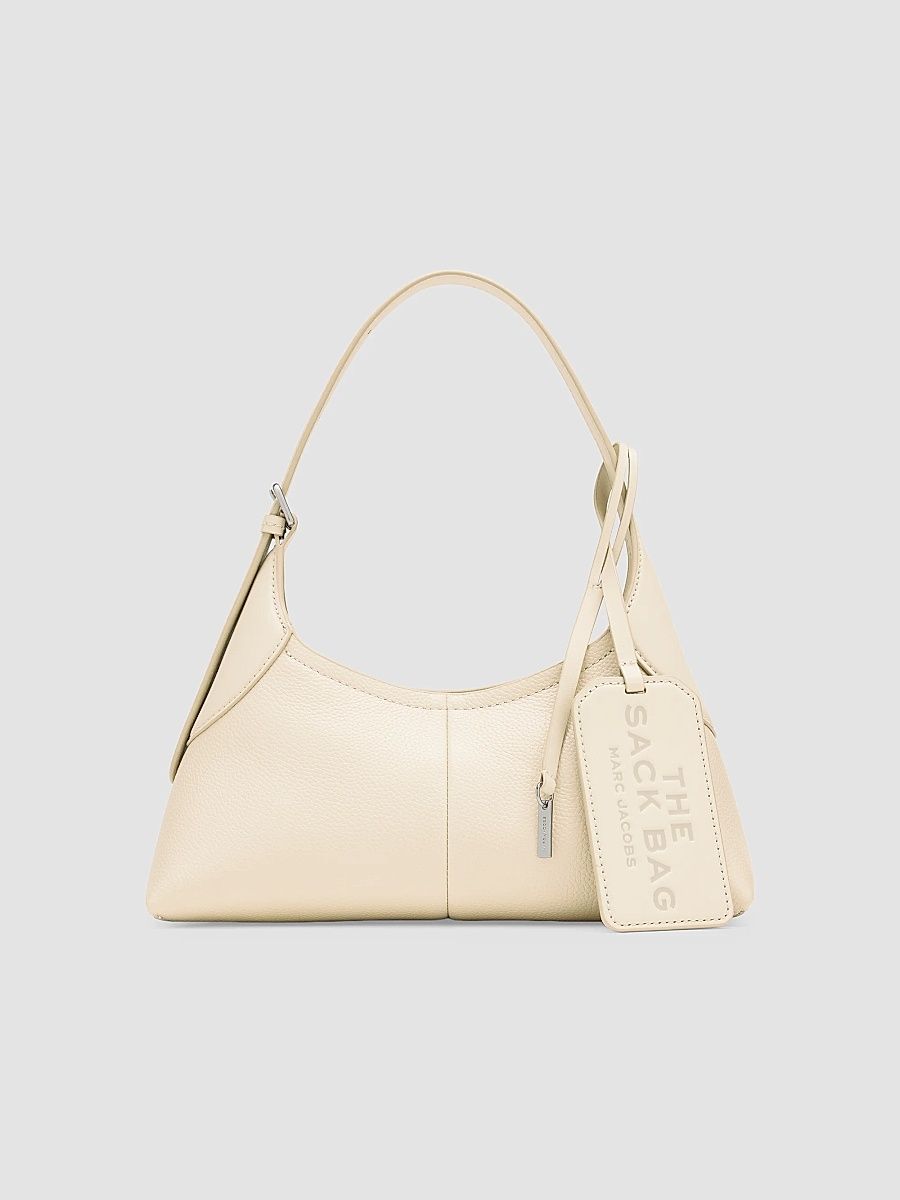 Women's Small Belted Sack Shoulder Bag - Cloud White