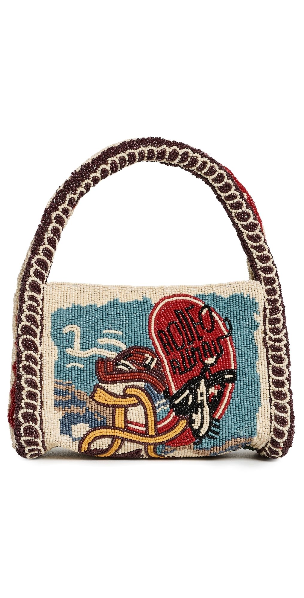 ALÉMAIS Ace Beaded Barrel Bag Multi One Size