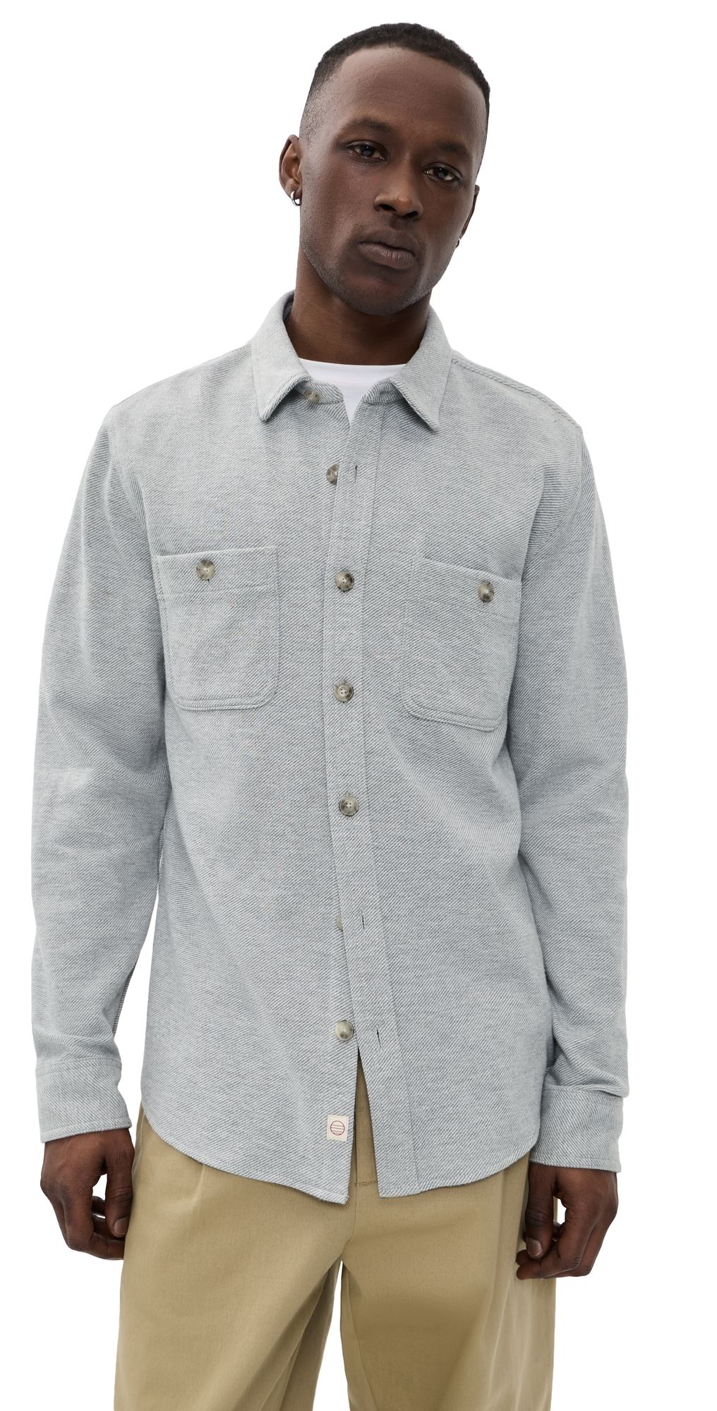 Marine Layer Pacifica Twill Shirt Grey S