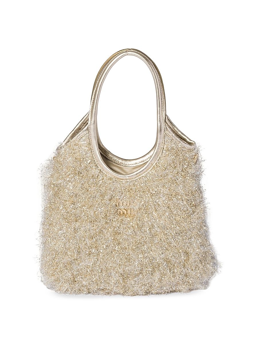 Women's Ivy Lurex Handbag - Ivory