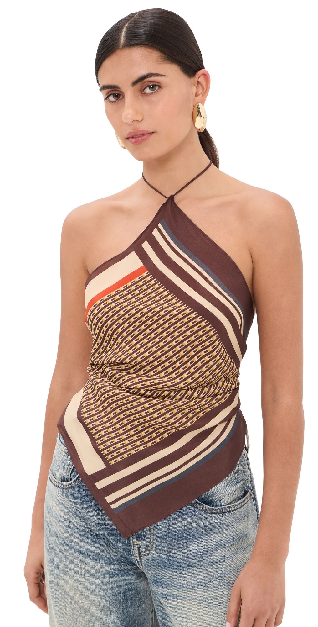 SIR. Cooper Scarf Top Linnea One Size