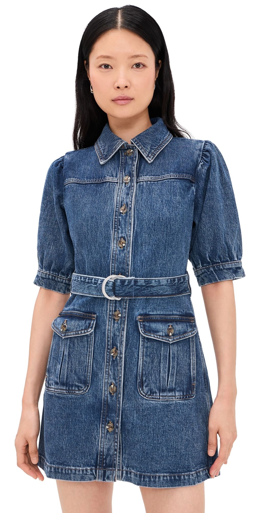 Seventy + Mochi Drew Denim Dress Napa M